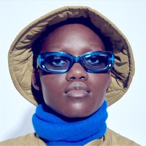 ZARA fabulous tan/green quilted beautiful bucket hat with double stitching🔥🔥🔥